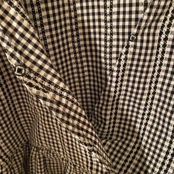 Madewell black and white patterned top - Picture 5 of 6